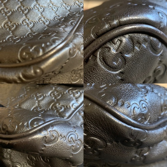 💎 LIKE NEW 💎 GUCCI LEATHER MESSENGER LAPTOP BAG GUCCISSIMA - Picture 8 of 15